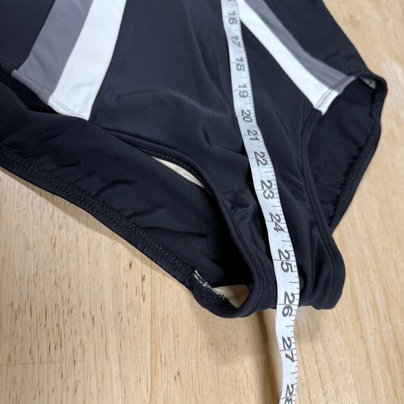 Miraclesuit NWT Spectra Trilogy One Piece Swimsuit Colorblock Size 12 Black Gray - Picture 11 of 14